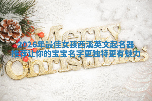 2026年最佳女孩西溪英文起名器推荐让你的宝宝名字更独特更有魅力