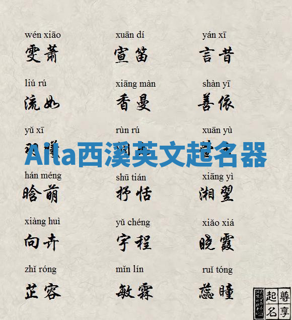 Aila西溪英文起名器