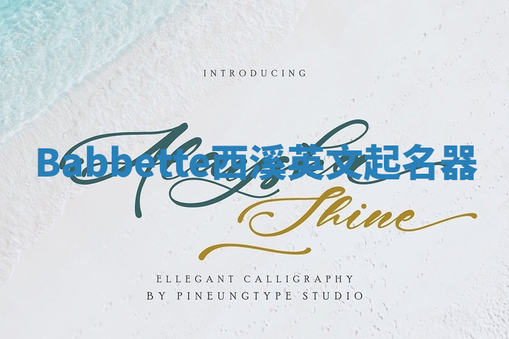 Babbette西溪英文起名器