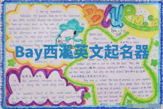 Bay西溪英文起名器 Bay西溪英文起名器