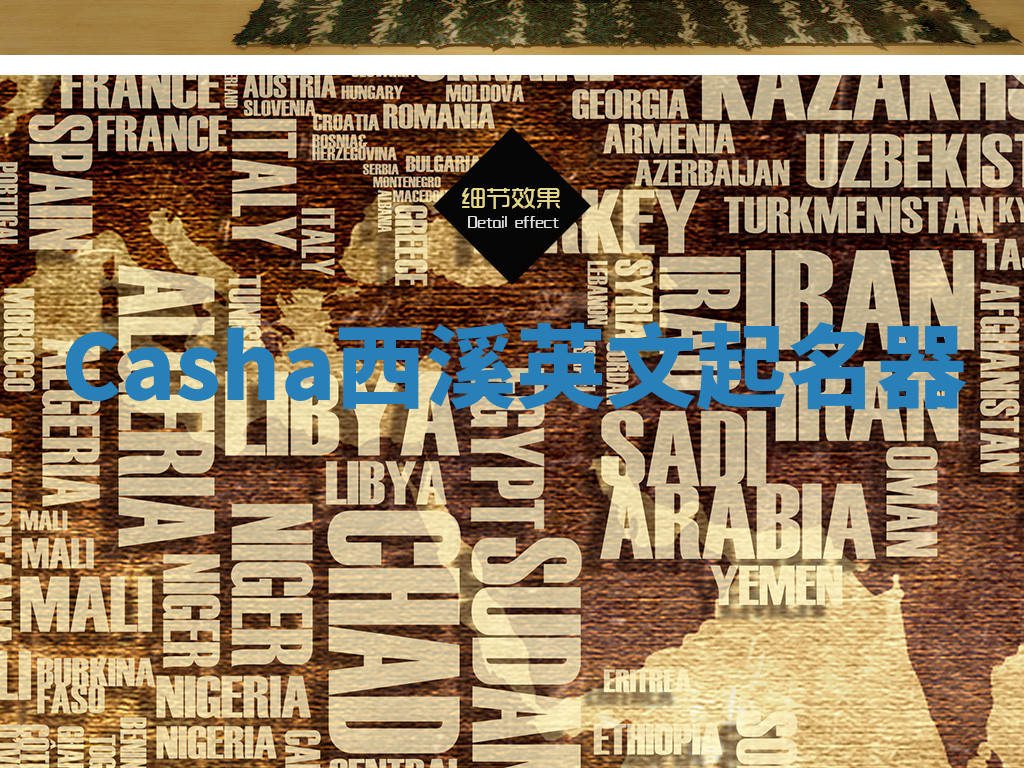 Casha西溪英文起名器