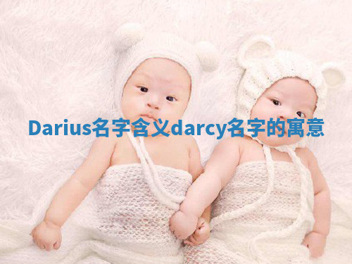 Darius名字含义 darcy名字的寓意