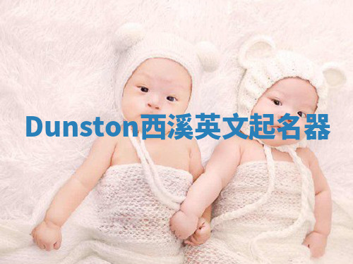 Dunston西溪英文起名器