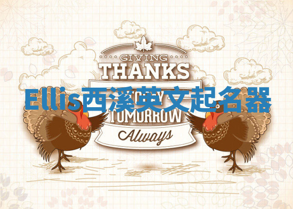 Ellis西溪英文起名器 Ellis西溪英文起名器