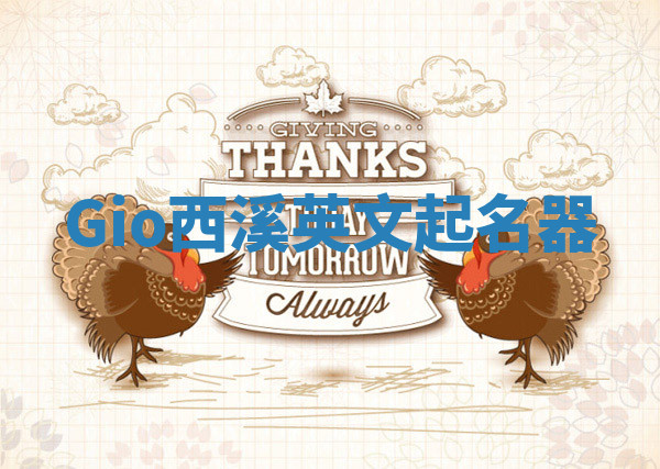 Gio西溪英文起名器