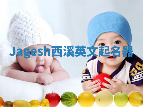 Jagesh西溪英文起名器 Jagesh西溪英文起名器