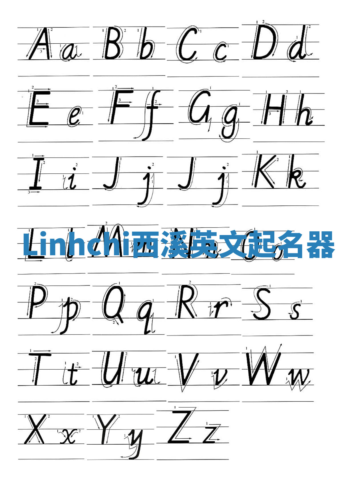 Linhchi西溪英文起名器