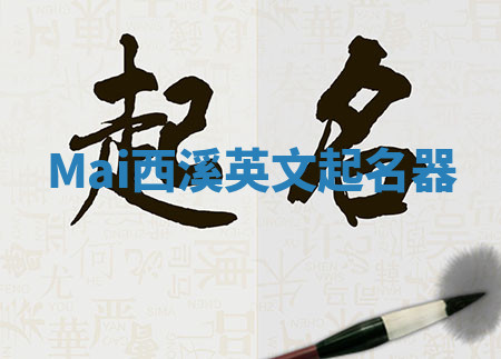 Mai西溪英文起名器