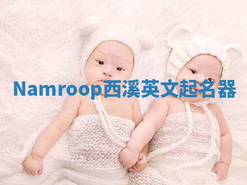 Namroop西溪英文起名器 Namroop西溪英文起名器