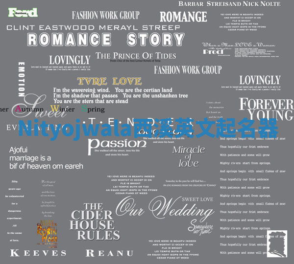 Nityojwala西溪英文起名器