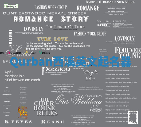 Qurban西溪英文起名器