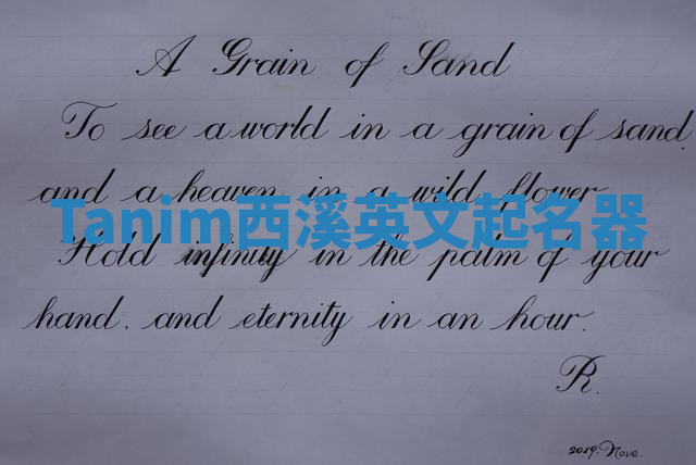 Tanim西溪英文起名器