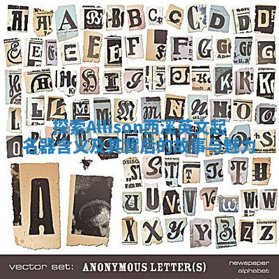 探索Allison西溪英文起名器含义及其背后的故事与魅力